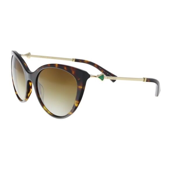 Bulgari BV8195KB 5193T5 Dark Havana Cat eye Sunglasses